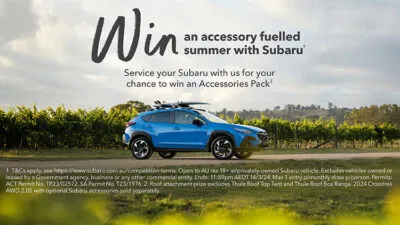 Win an accessory fuelled summer with Subaru¹