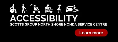 Honda service centre is wheelchair accessible.